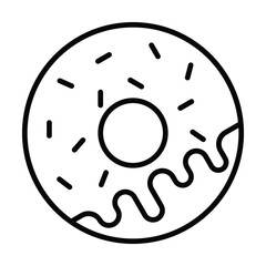 donut icon, bakery vector, food illustration