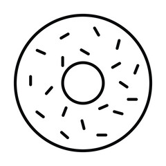 donut icon, bakery vector, food illustration
