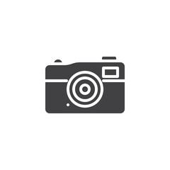 Photo camera vector icon