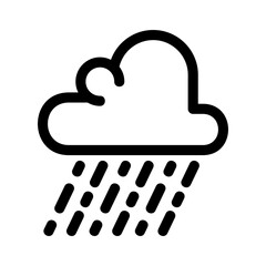 rain icon or logo isolated sign symbol vector illustration - high quality black style vector icons
