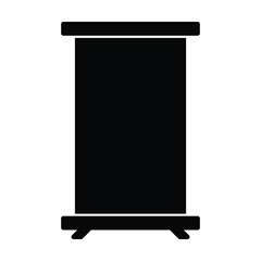 roll up banners icon, banner vector, roll illustration