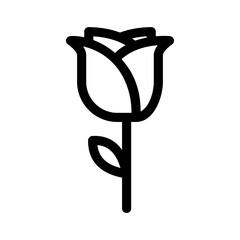 rose icon or logo isolated sign symbol vector illustration - high quality black style vector icons
