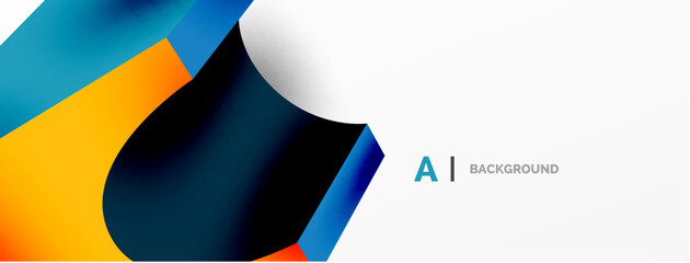 Abstract background - 3d abstract shape. Wallpaper for concept of AI technology, blockchain, communication, 5G, science, business