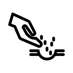 seeding icon or logo isolated sign symbol vector illustration - high quality black style vector icons
