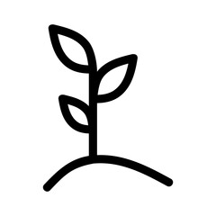seedling icon or logo isolated sign symbol vector illustration - high quality black style vector icons
