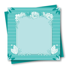 christmas card with snowflakes