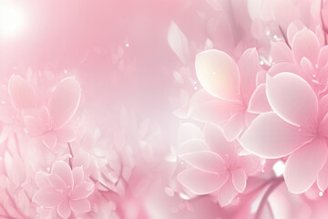 Fototapeta premium Blossoming Pink Magnolia Flowers Background For Your Projects.