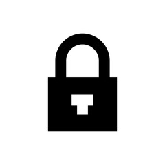 lock glyph icon