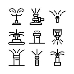 sprinkler icon or logo isolated sign symbol vector illustration - high quality black style vector icons
