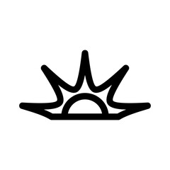 sun icon or logo isolated sign symbol vector illustration - high quality black style vector icons
