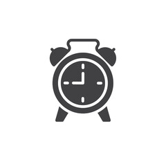 Alarm clock vector icon