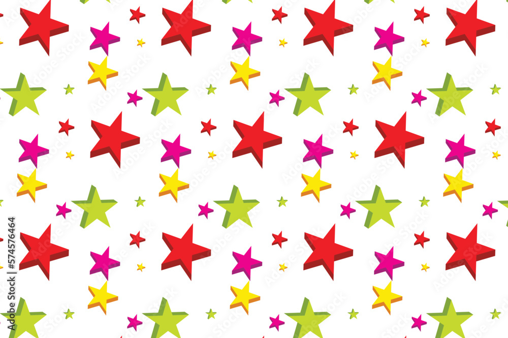 Aufkleber abstract star seamless pattern for paper cloths.