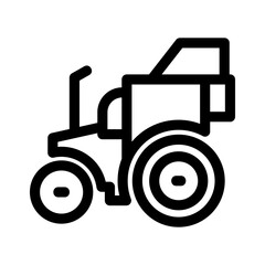 tractor icon or logo isolated sign symbol vector illustration - high quality black style vector icons
