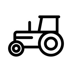 tractor icon or logo isolated sign symbol vector illustration - high quality black style vector icons
