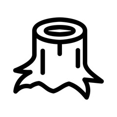 tree stump icon or logo isolated sign symbol vector illustration - high quality black style vector icons
