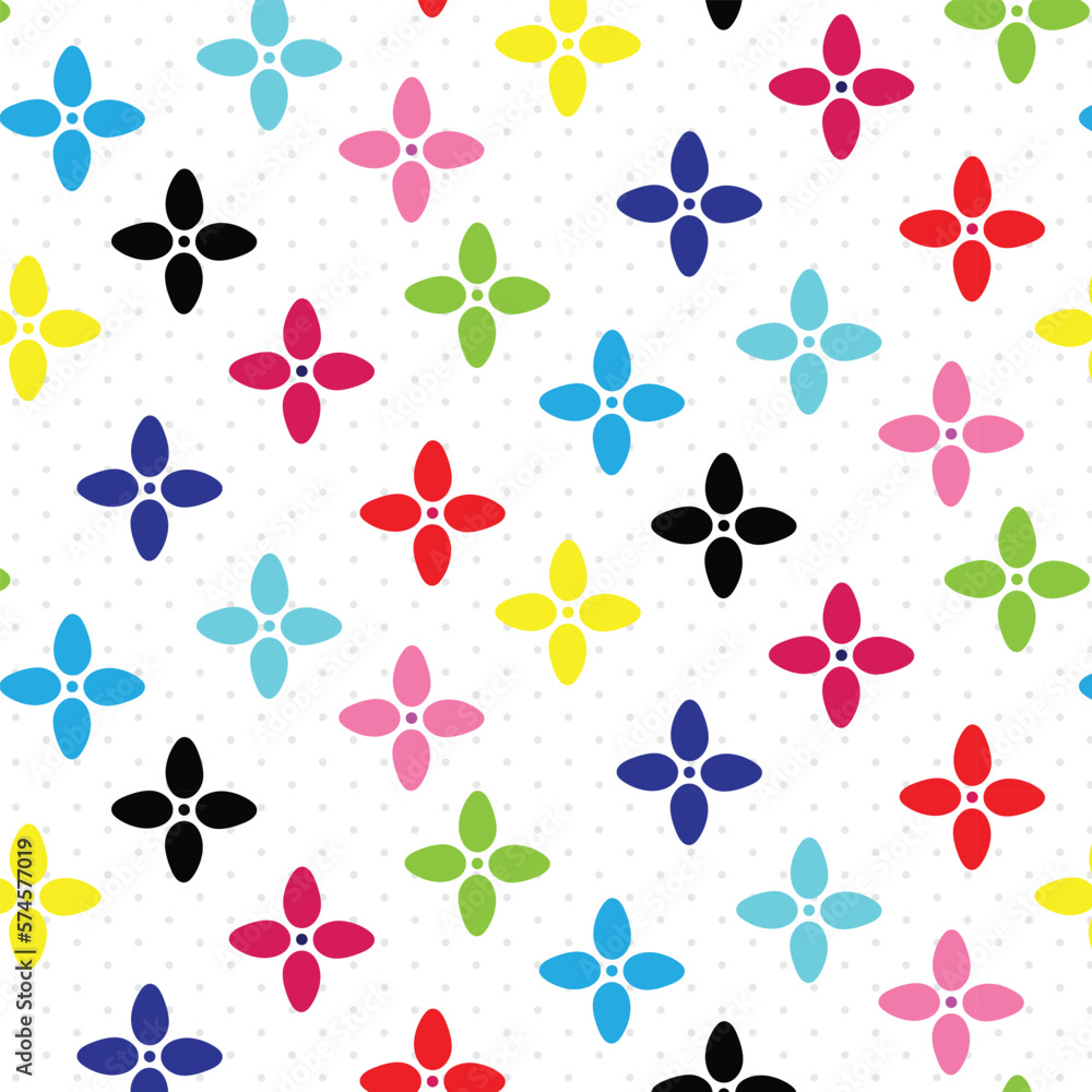 Poster abstract flower seamless pattern design for paper cloths.