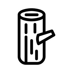 tree trunk icon or logo isolated sign symbol vector illustration - high quality black style vector icons
