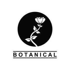Obraz premium botanical logo illustration for beauty natural organic brand