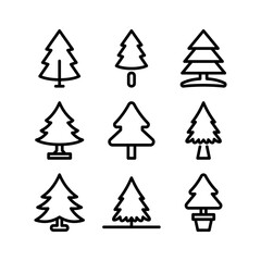 Obraz premium tree icon or logo isolated sign symbol vector illustration - high quality black style vector icons 