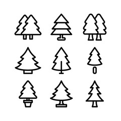 Obraz premium tree icon or logo isolated sign symbol vector illustration - high quality black style vector icons 