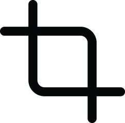 Obraz premium crop icon vector isolated on white background 