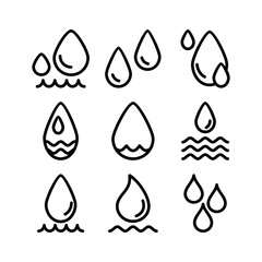 water icon or logo isolated sign symbol vector illustration - high quality black style vector icons

