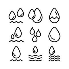 water icon or logo isolated sign symbol vector illustration - high quality black style vector icons
