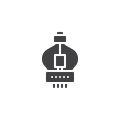 Vacuum tube vector icon