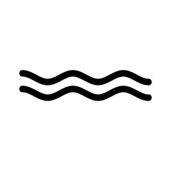waves icon or logo isolated sign symbol vector illustration - high quality black style vector icons
