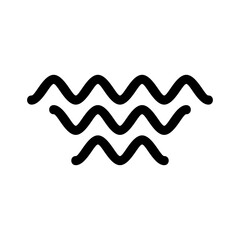 waves icon or logo isolated sign symbol vector illustration - high quality black style vector icons
