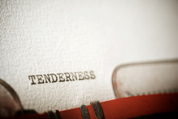 Tenderness concept view
