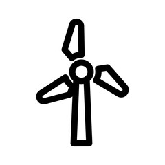 wind turbine icon or logo isolated sign symbol vector illustration - high quality black style vector icons
