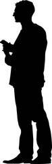 silhouette of a person black png