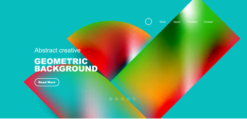 Obraz premium Abstract circles and round elements geometric background. Vector illustration for wallpaper, banner, background, leaflet, catalog, cover, flyer