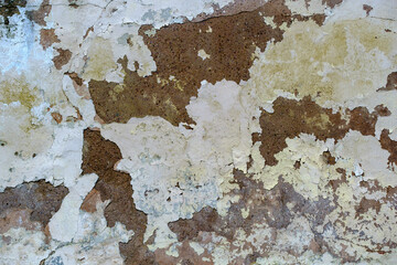 Vieux mur à la peinture écaillée