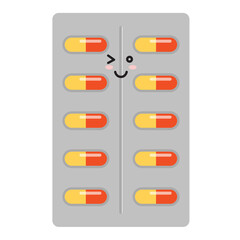 Medical capsule tablet emoticon