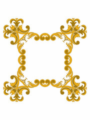 vector vintage floral flourish frame illustration