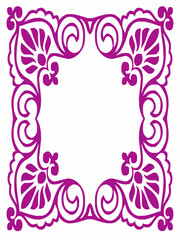 vector vintage floral flourish frame illustration