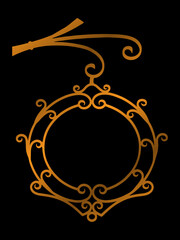 vector vintage floral flourish frame illustration