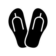 flip flops icon or logo isolated sign symbol vector illustration - high quality black style vector icons
