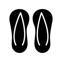 flip flops icon or logo isolated sign symbol vector illustration - high quality black style vector icons
