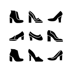 heels icon or logo isolated sign symbol vector illustration - high quality black style vector icons
