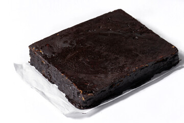 Chocolate Cake on white background. Sweet food. Sweet dessert.