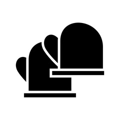 mitten icon or logo isolated sign symbol vector illustration - high quality black style vector icons
