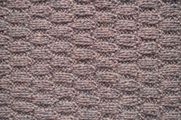 Organic knitted texture with detail woven threads.
