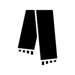 scarf icon or logo isolated sign symbol vector illustration - high quality black style vector icons
