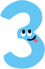 decoration material : March and number 3