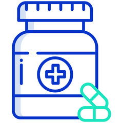 Obraz premium Vitamin capsules icon