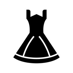 wedding dress icon or logo isolated sign symbol vector illustration - high quality black style vector icons
