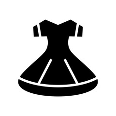 wedding dress icon or logo isolated sign symbol vector illustration - high quality black style vector icons
